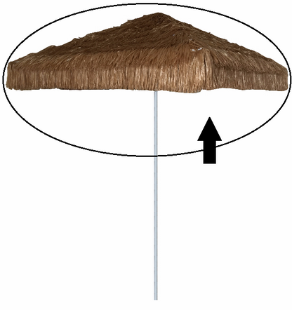Faux Palapa Umbrella Cover Only - No Frame