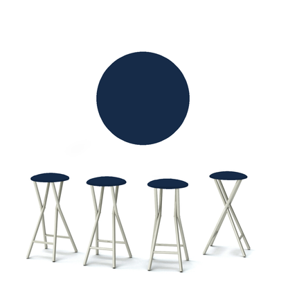 Solid Navy Blue Portable Pop-Up Bar