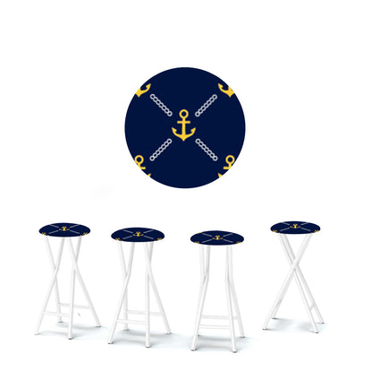 Anchors Away Navy/Gold/White