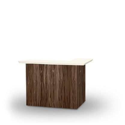 Textured Wood Portable Pop-Up Bar
