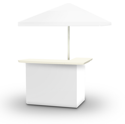 Solid White Portable Pop-Up Bar