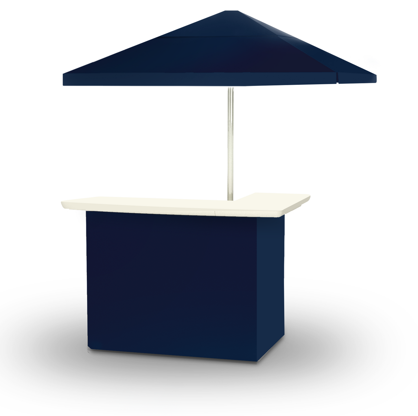 Solid Navy Blue Portable Pop-Up Bar