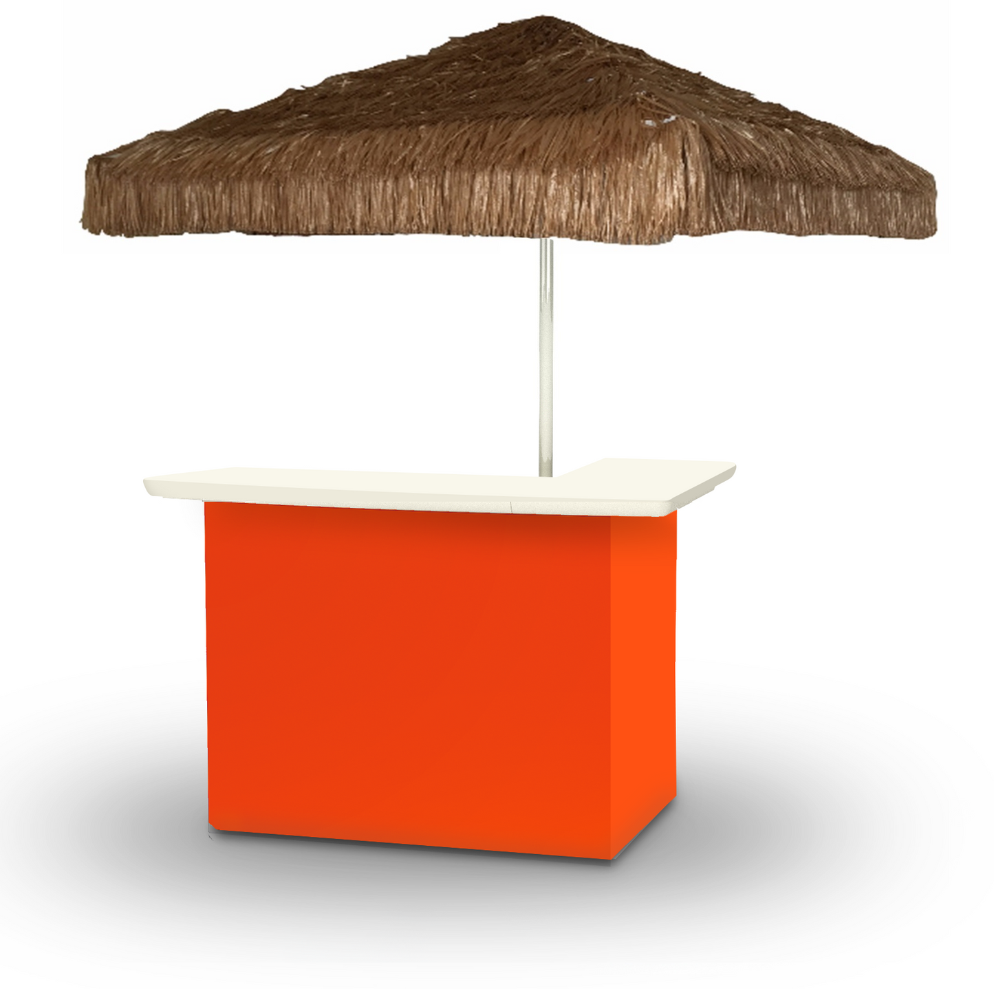 Solid Orange Portable Pop-Up Bar