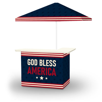 God Bless America Portable Pop-Up Bar