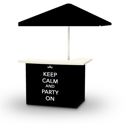 Keep Calm & Party On Portable Pop-Up Bar