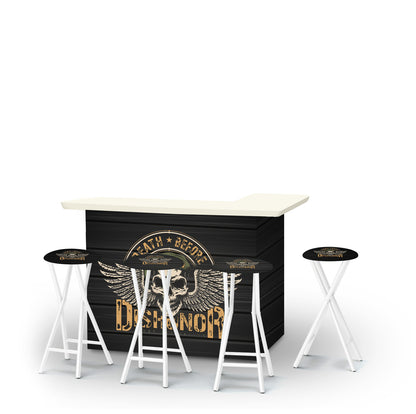 Death Before Dishonor Portable Pop-Up Bar