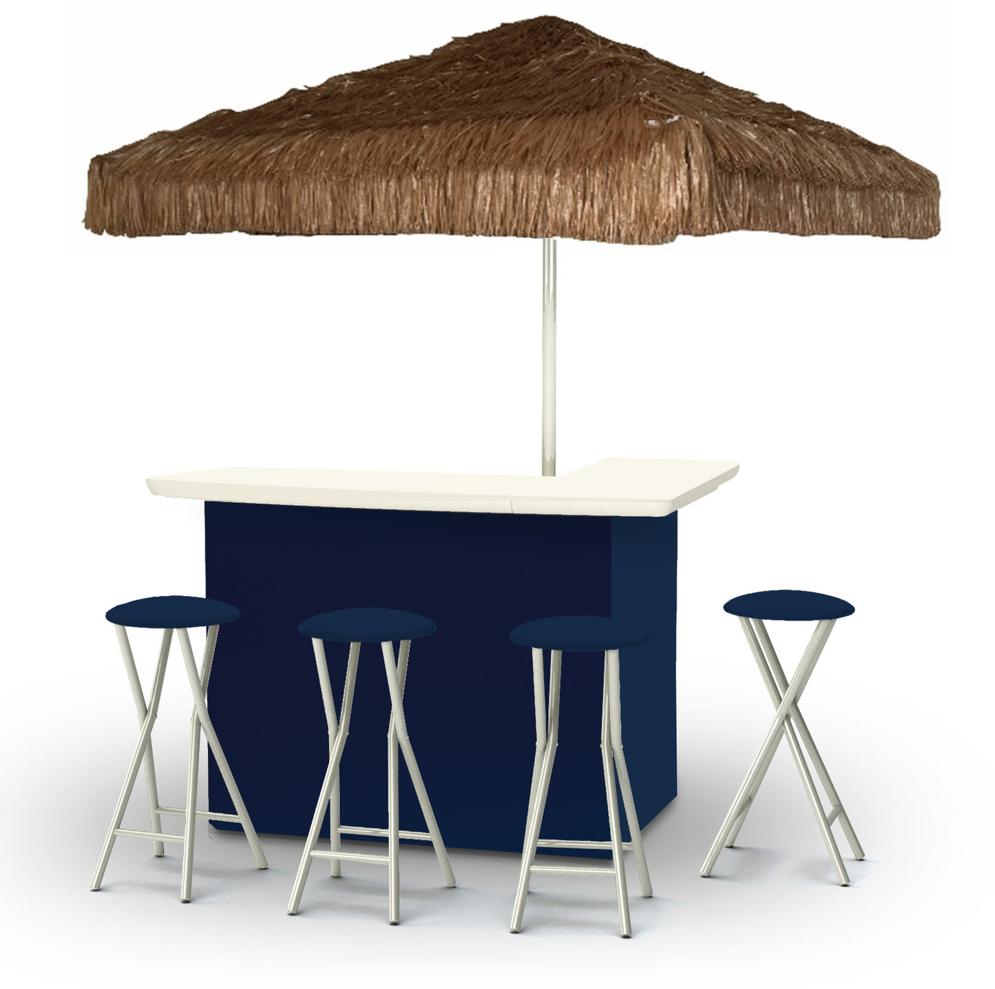 Solid Navy Blue Portable Pop-Up Bar