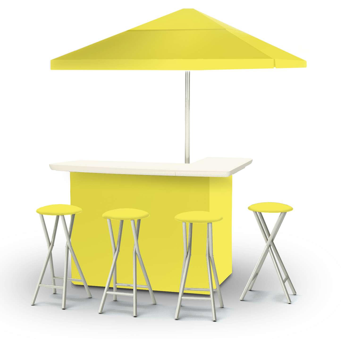 Solid Yellow Portable Pop-Up Bar