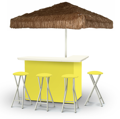 Solid Yellow Portable Pop-Up Bar