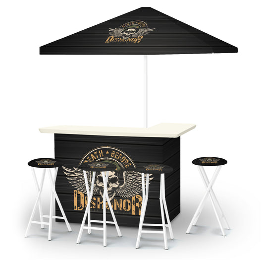 Death Before Dishonor Portable Pop-Up Bar