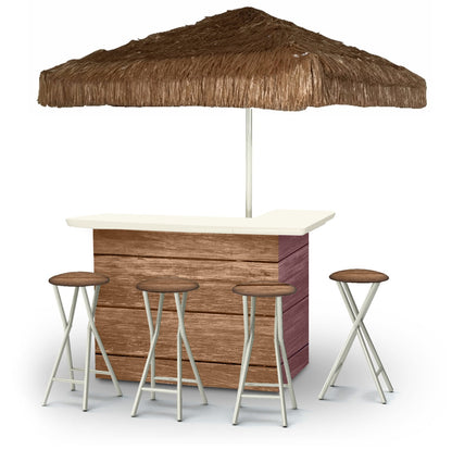 Medium Wood Portable Pop-Up Bar