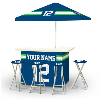 Football Fan Personalized Portable Pop-Up Bar