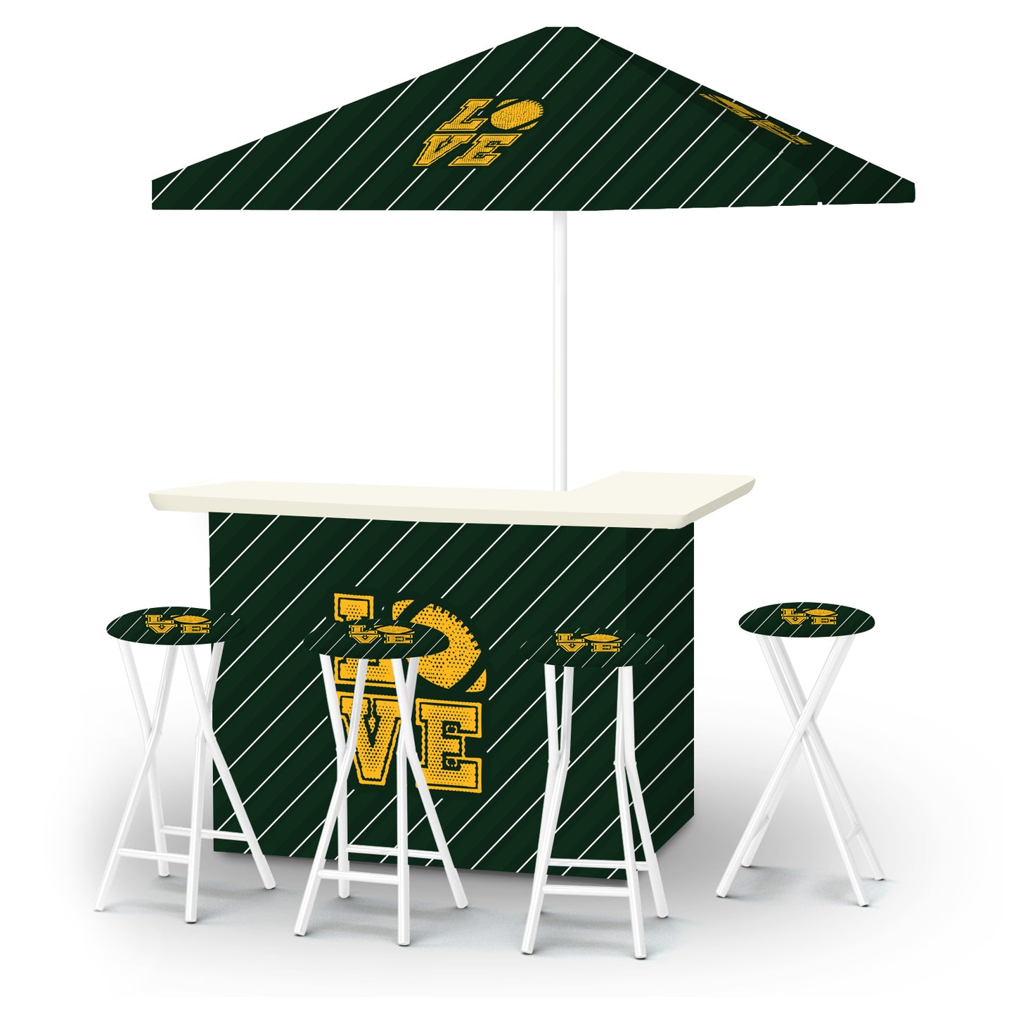 Football Love Personalized Portable Pop-Up Bar