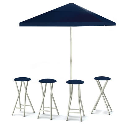 Solid Navy Blue Portable Pop-Up Bar