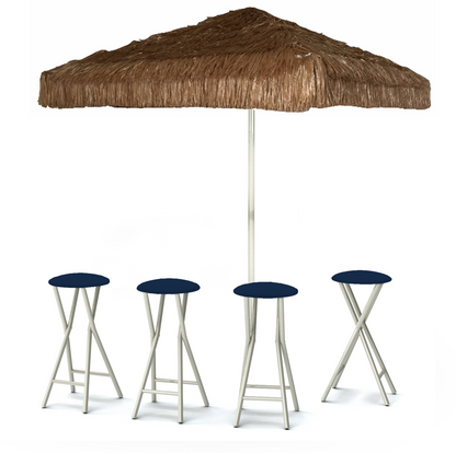 Solid Navy Blue Portable Pop-Up Bar