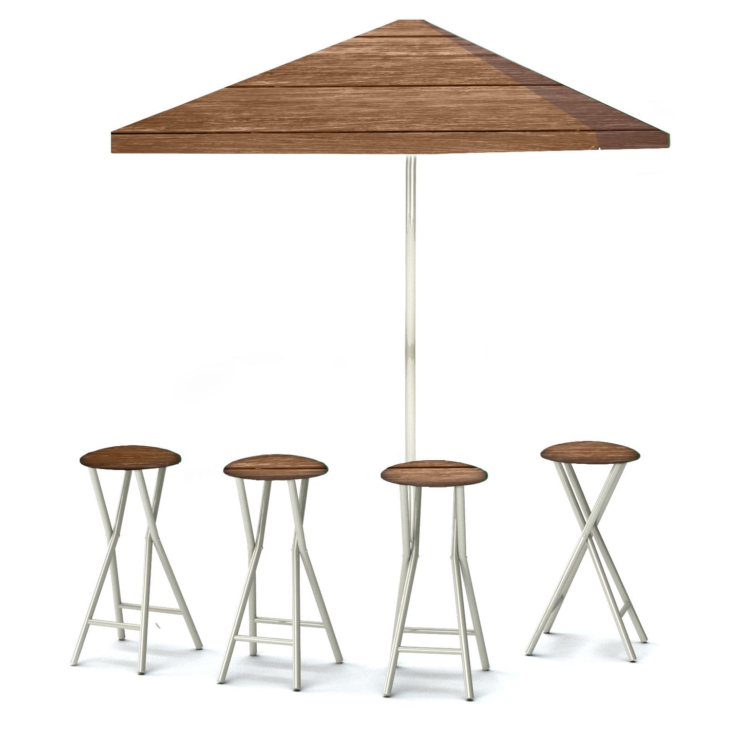 Medium Wood Portable Pop-Up Bar